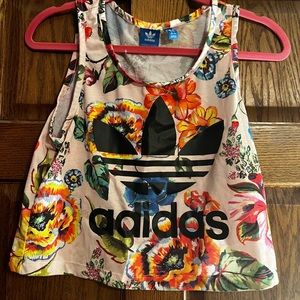 Adidas cropped tank top | size medium |